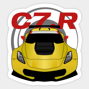 Vette Racecar Sticker